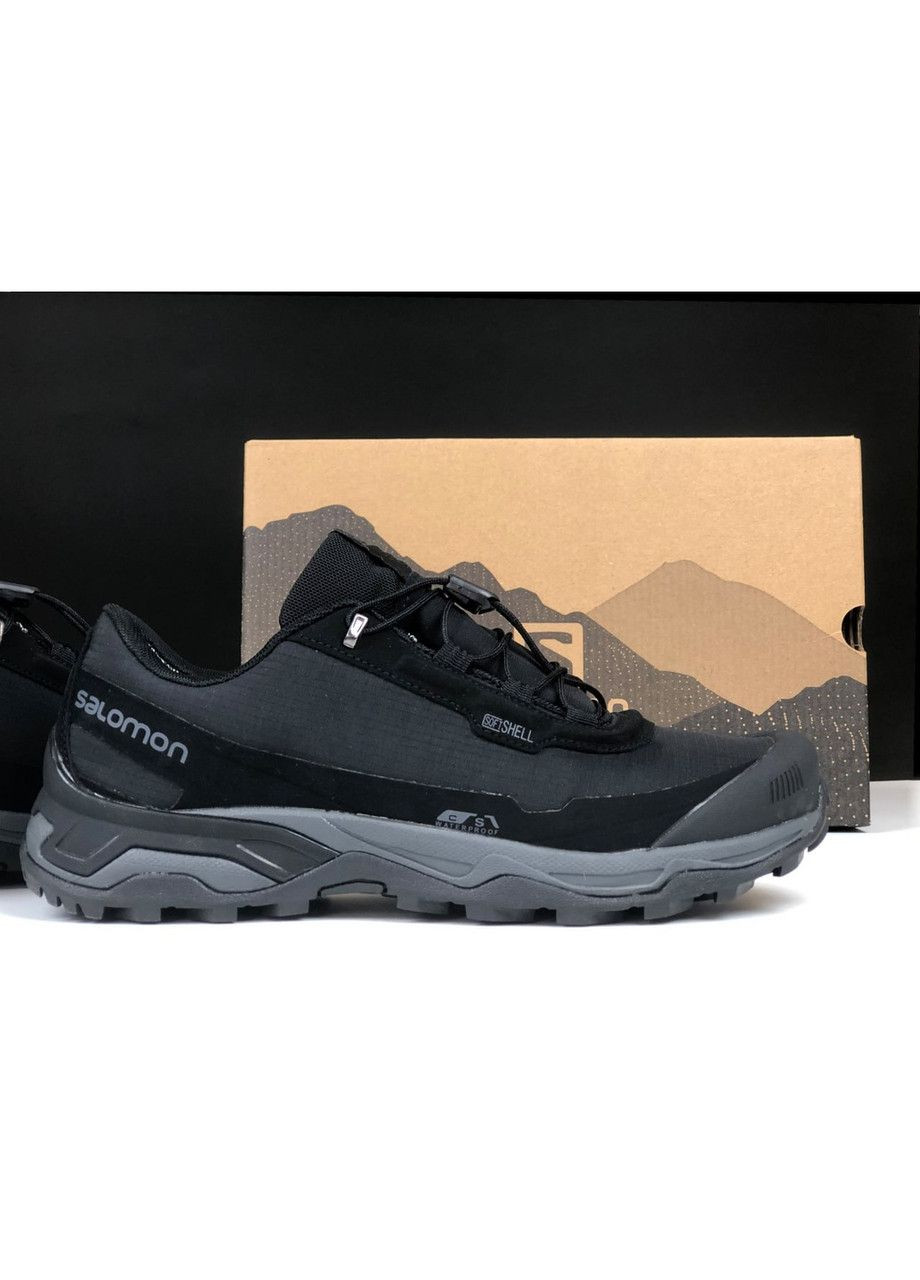 Чорні Зимовий чорні з сірим зима-термо чоловічі кросівки No Brand