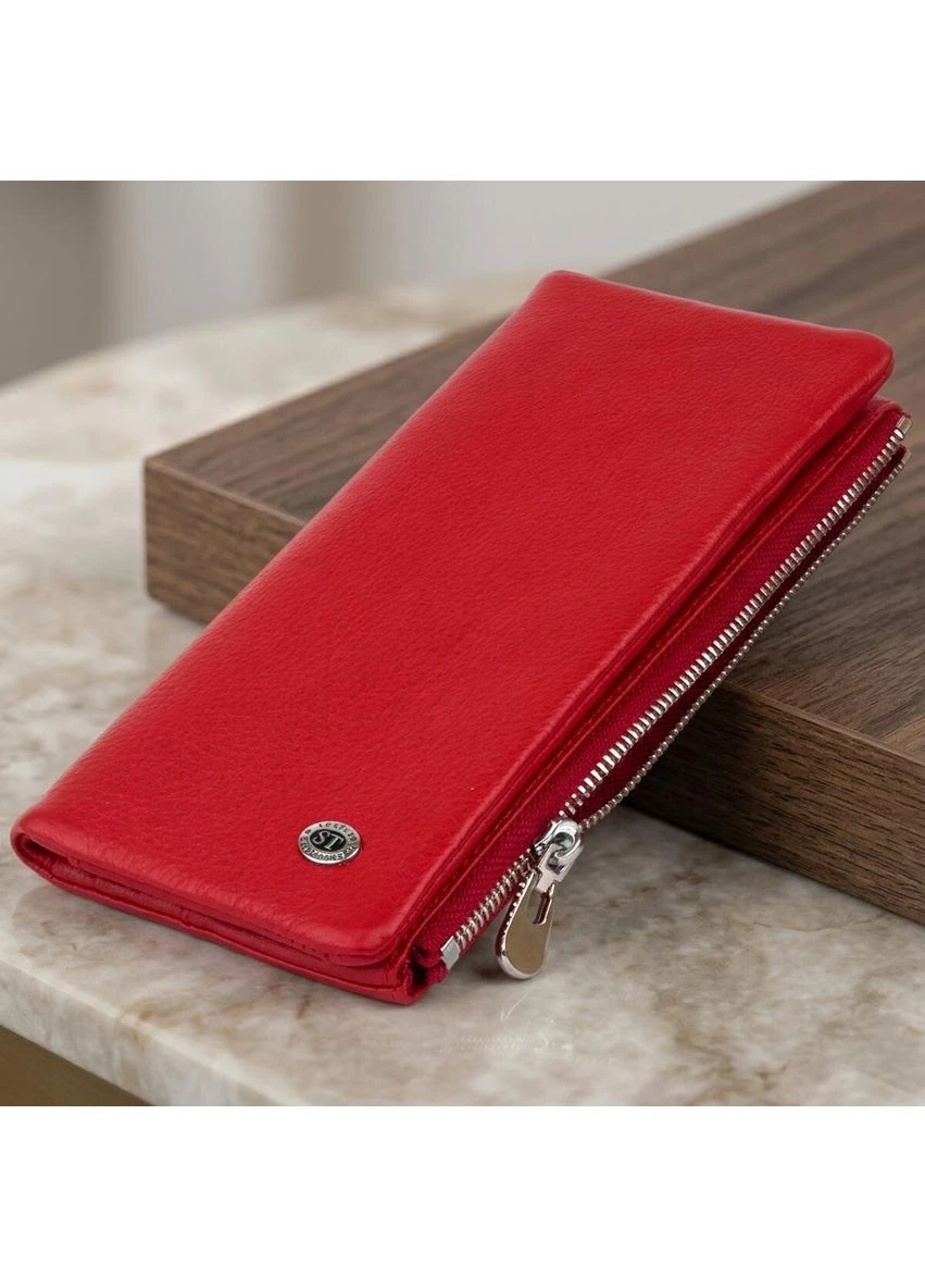 Вертикальный кошелек на кнопке женский 19202 st leather (329146466)