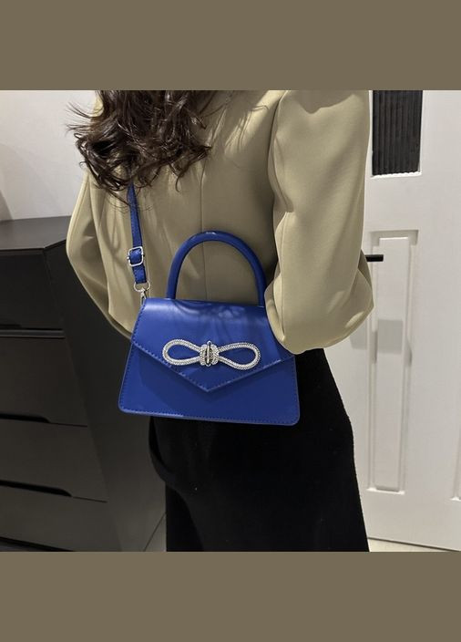 Жіноча класична сумка крос-боді через плече синя No Brand (290665273)
