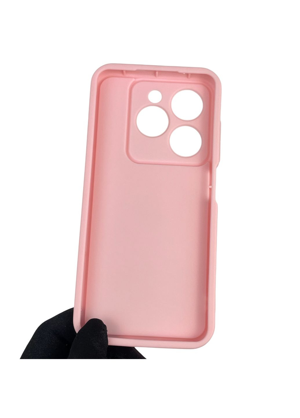 Чохол силіконовий Soft Touch для Spark 20 рожевий (Повний захист камери) Tecno (366387992)