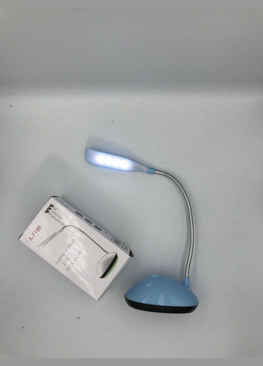 Настільна Led-лампа X-7188 / Світлодіодна лампа на батарейках / Лед-світильник / Синій X-level (329881923)