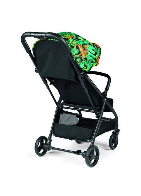 Коляска Selfie Jaguars чорна з тропічним малюнком (IP22000000JL24RO01) Peg-Perego Selfie Jaguars черная с рисунком тропики (268145194)