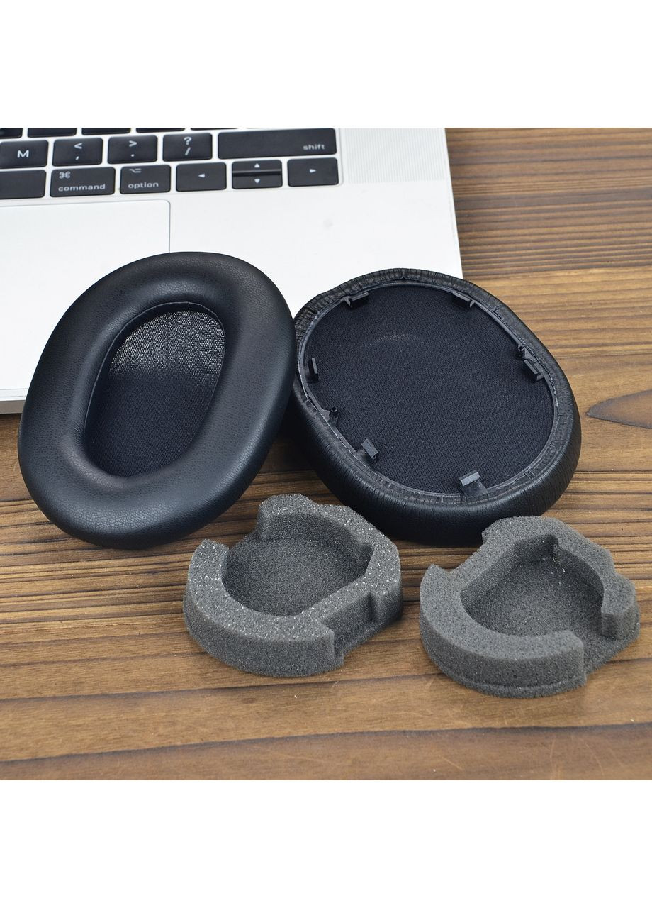 Подушки-амбушури для навушників WH-1000XM5 чорні замінні накладки Sony (366644037)