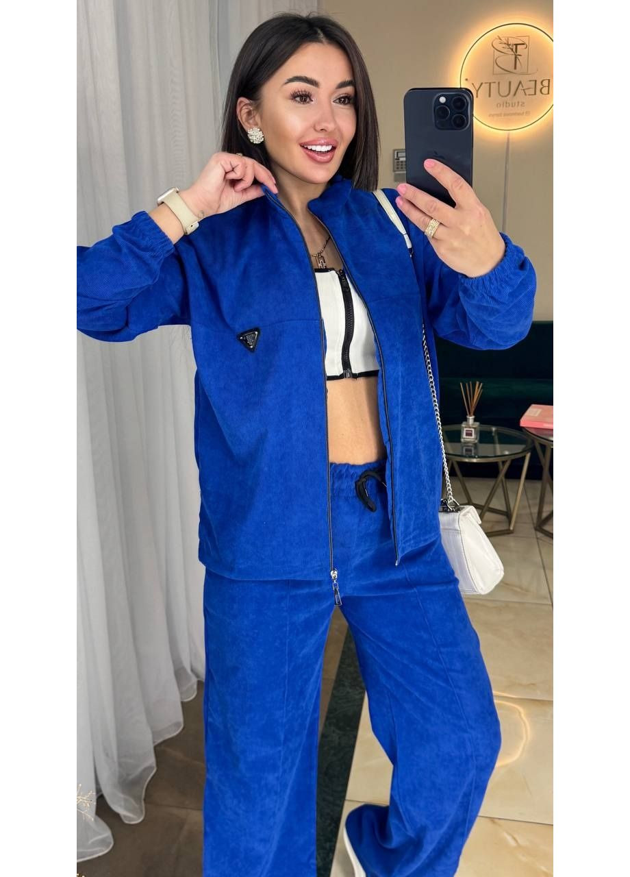 Женский костюм из микровельвета "Весенняя элегантность" | Размерная сетка в описании Vione (367076740)