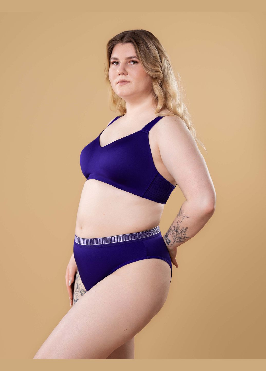 Фіолетовий бюстгальтер slz27401041 фіолетовий з формованою чашкою без кісточок Brabrabra без кісточок мікрофібра