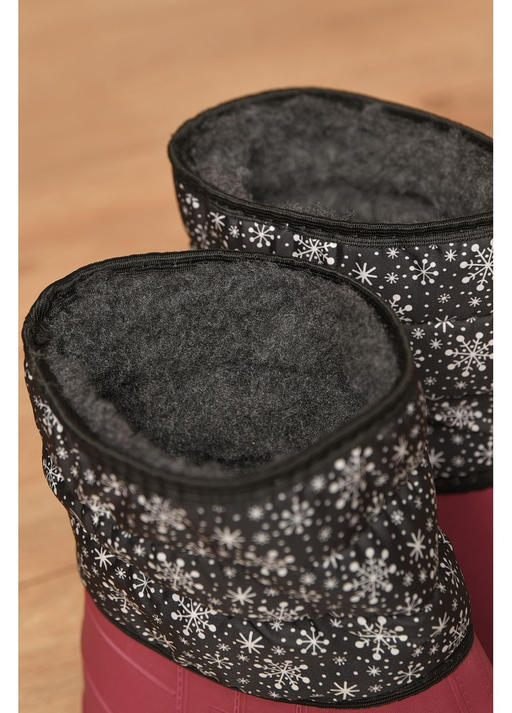 Дутики жіночі на хутрі бордового кольору Let's Shop (366063152)