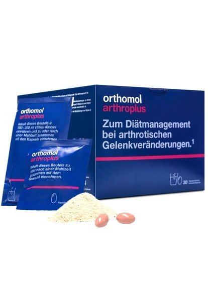 Вітаміни для суглобів Arthro Plus (Ортомол Артро Плюс) капсули та гранули 30 порцій (з дефектом) Orthomol (283622613)