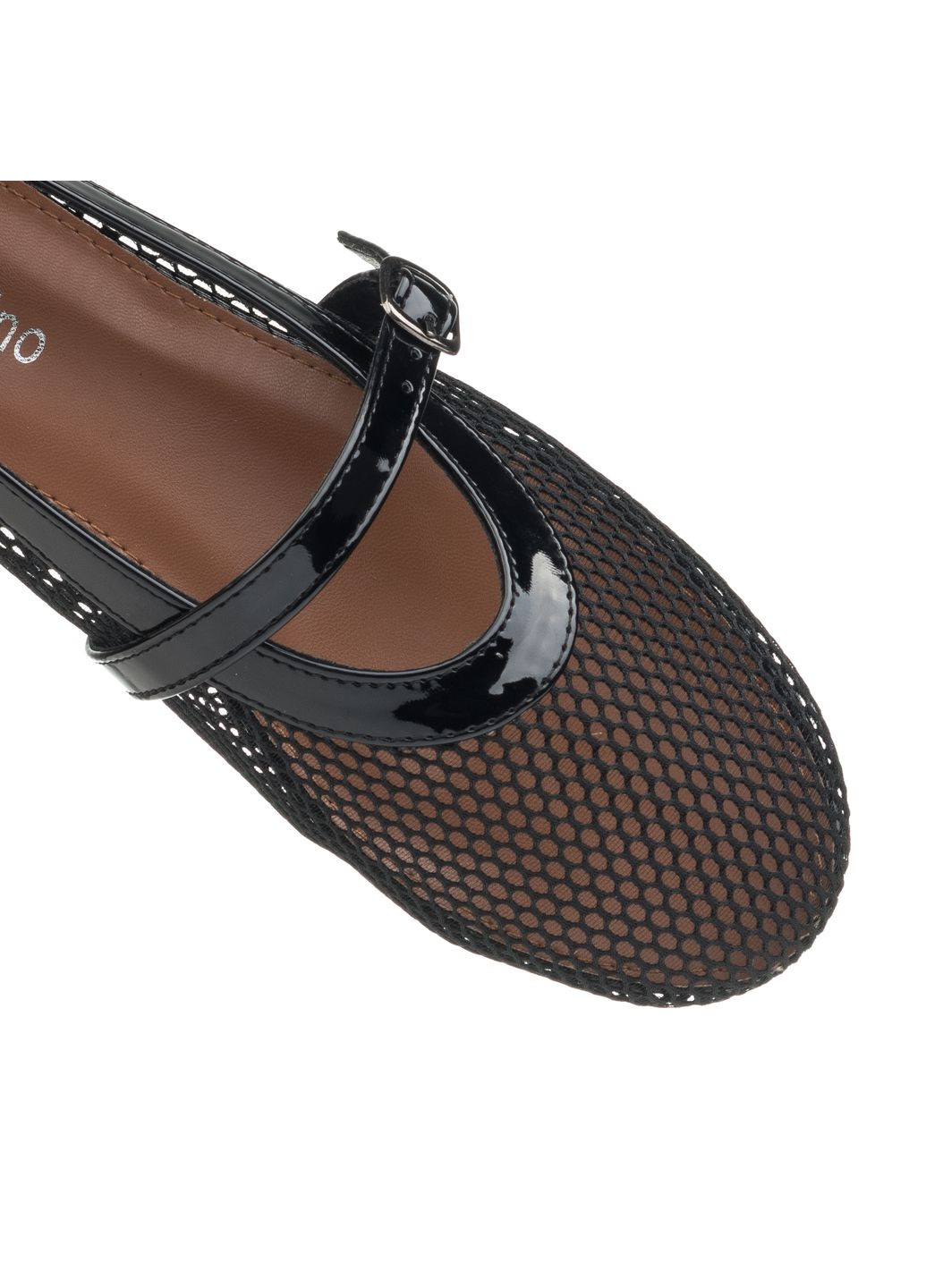 Жіночі балетки (2638т) Gelsomino | чорні текстиль (326025103)