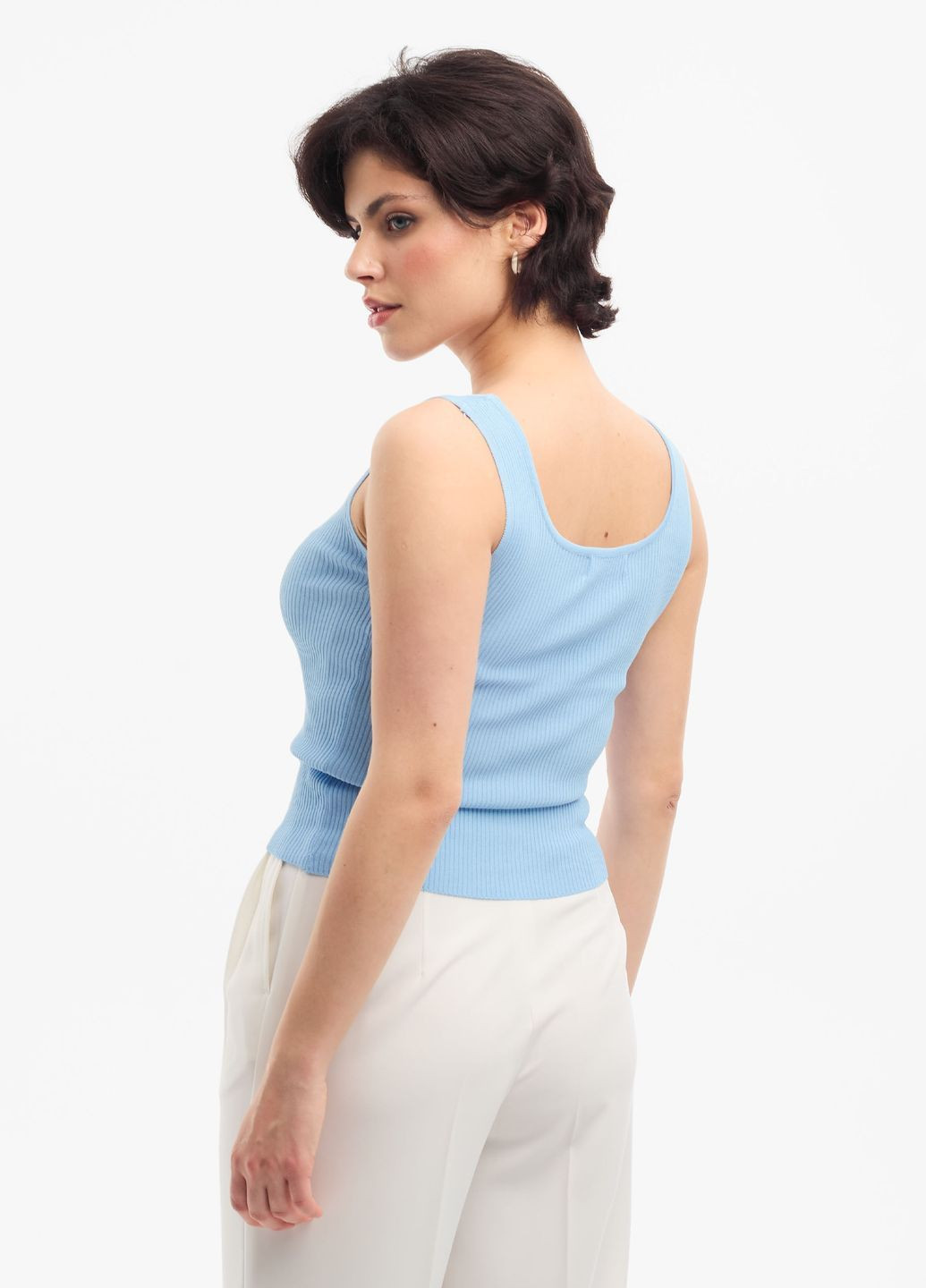 Майка в рубчик, V-вырез Success — 294091886