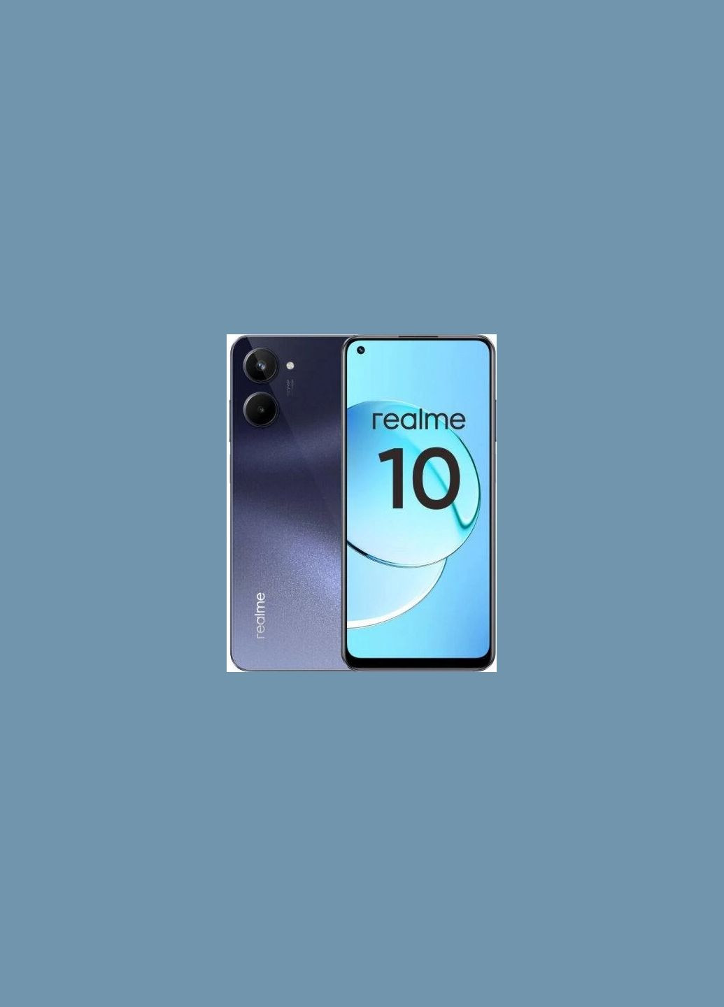 Чехол-книга для 10 Синий магнит Realme (322212775)