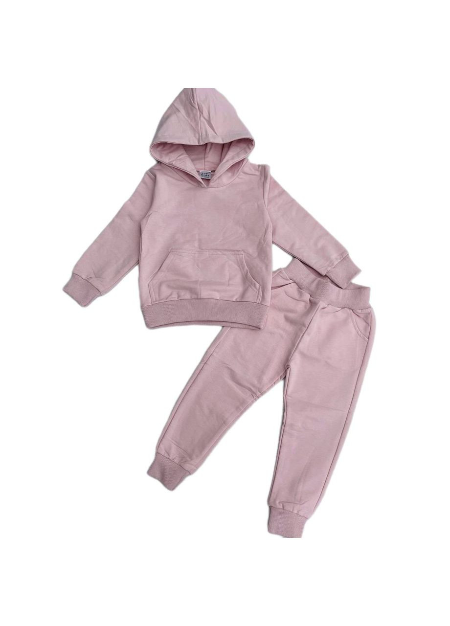 Костюм (худі, штани) дів. Пудровий 600 LIZI kids Модняшки (316262078)