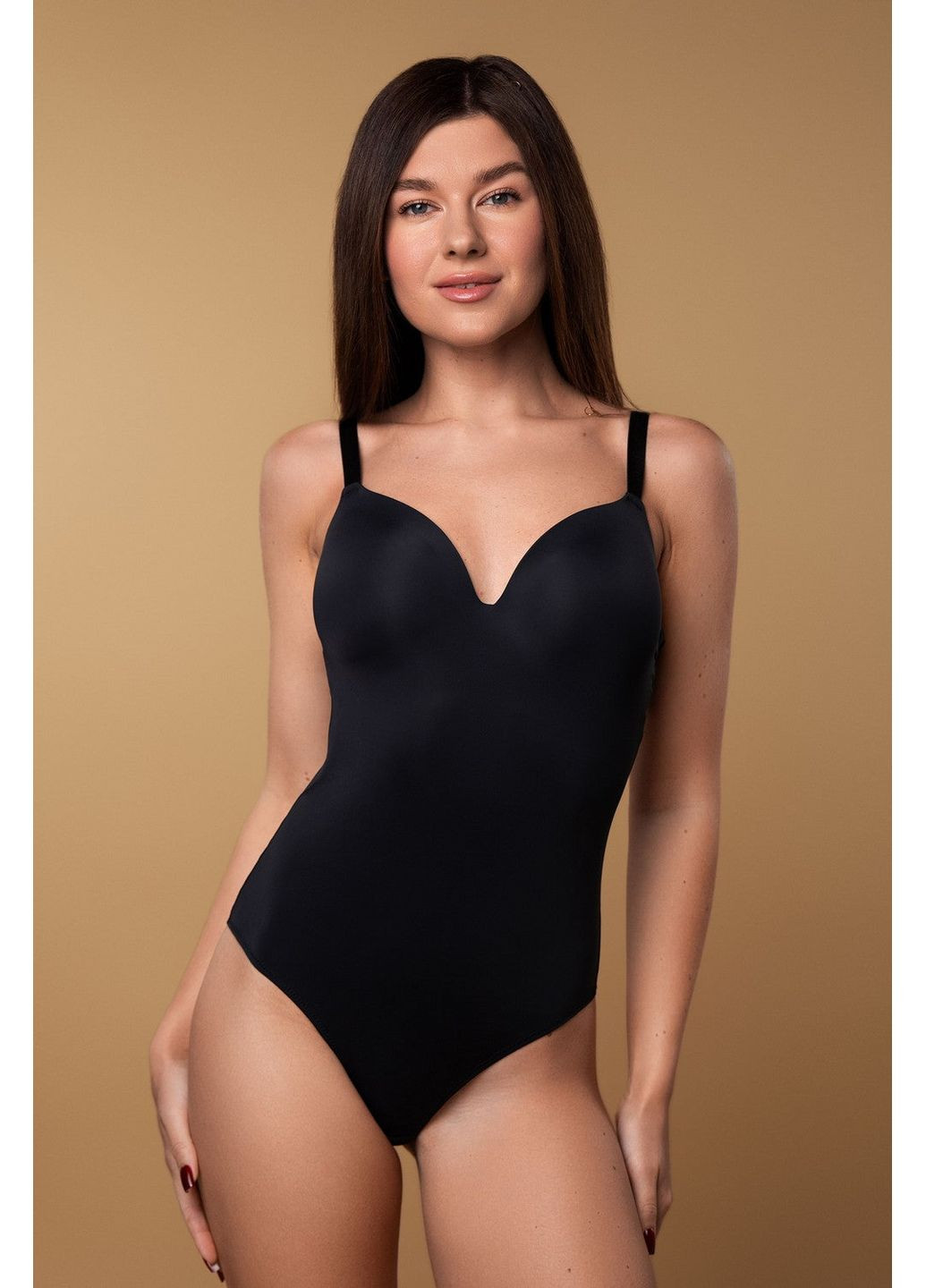 Боди с плотными чашками Brabrabra SLZ24215003 black (361246675)