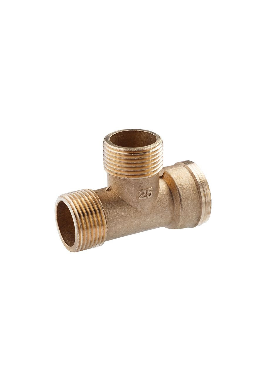 Тройник усиленный 1" ННВ латунный УК0231-В Lexline (321960854)