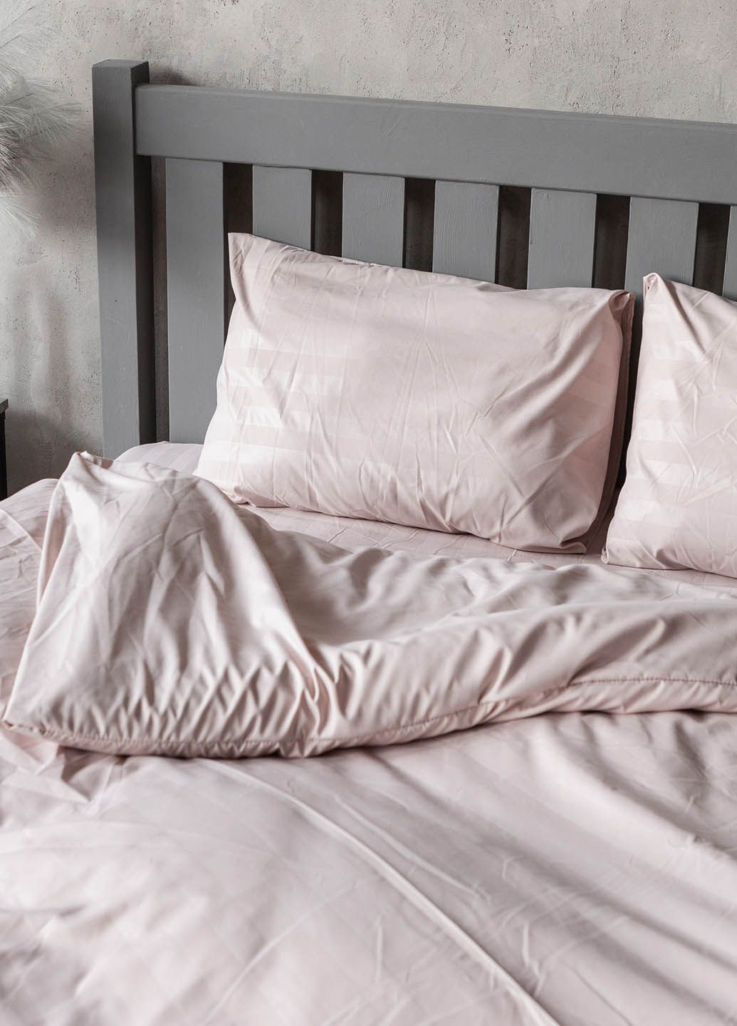 Комплект постельного белья на резинке Страйп (полуторный) Homedec - (352477649)