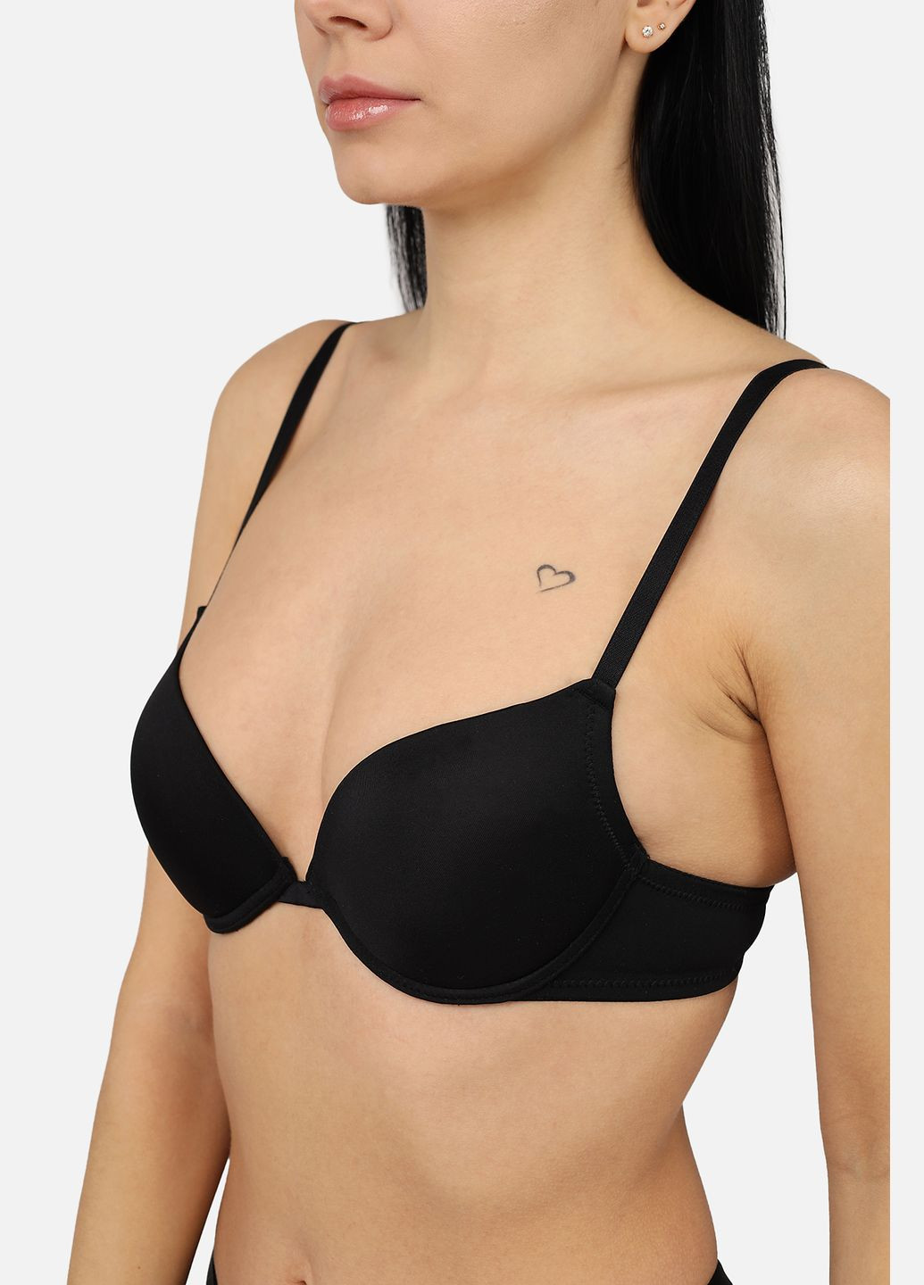 Чорний бюстгальтер жіночий колір чорний цб-00267908 Zuiki поліестер