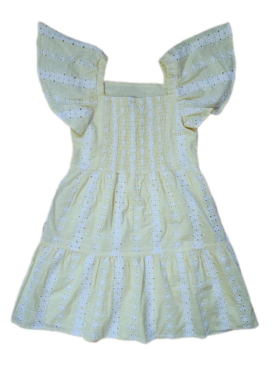 Жёлтое летнее платье для девочки 140 размер желтое 127238 Matalan (341612889)