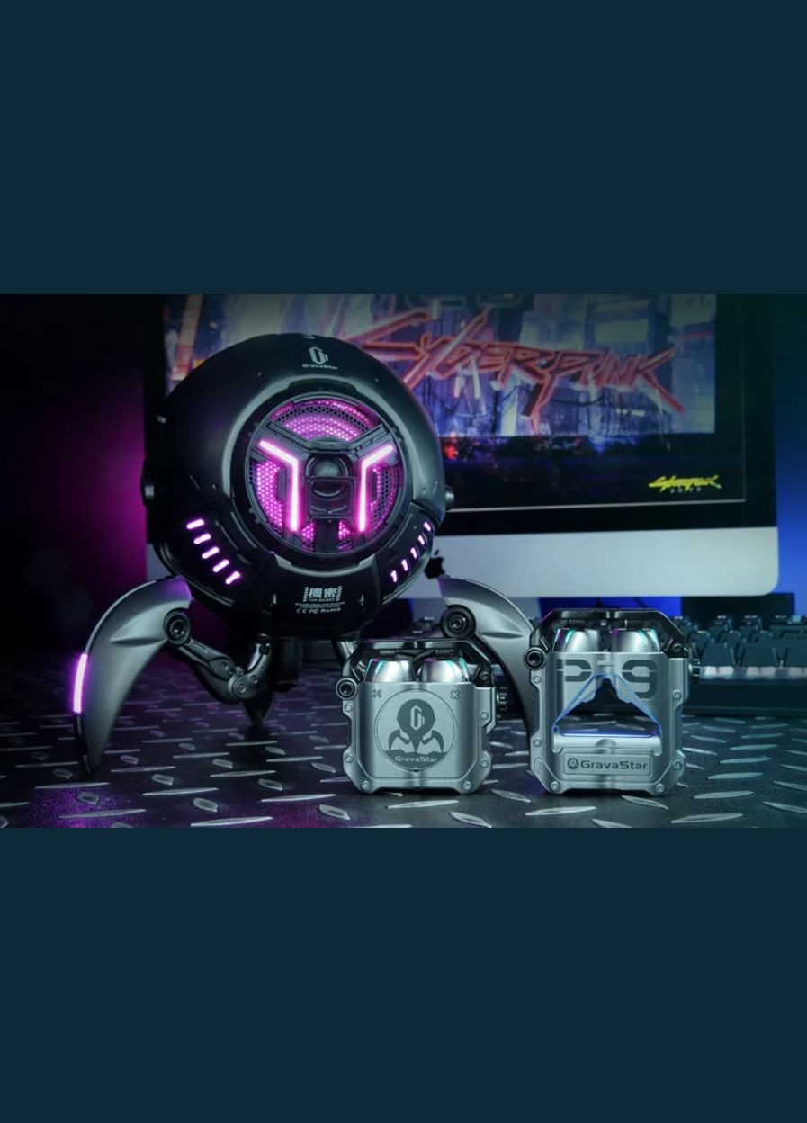 Наушники Sirius Pro, BT 5.2, BattleWorn Gray GravaStar (314780133)