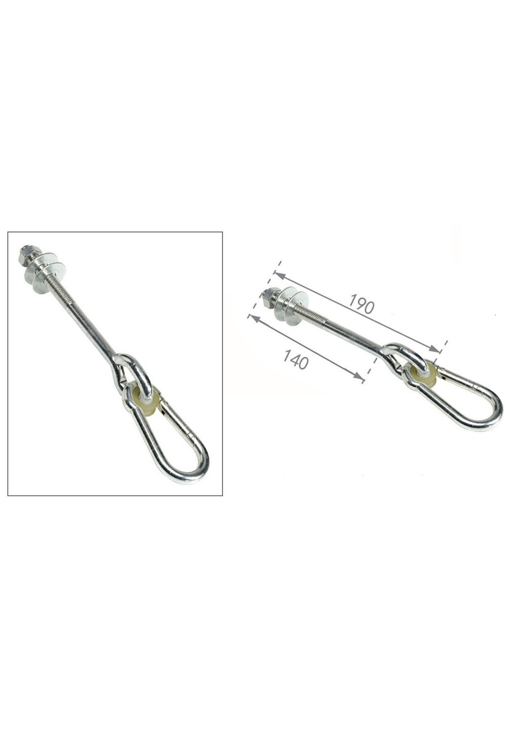 Подвес-карабин, крюк для подвешивания M12x140 WCG (342121146)