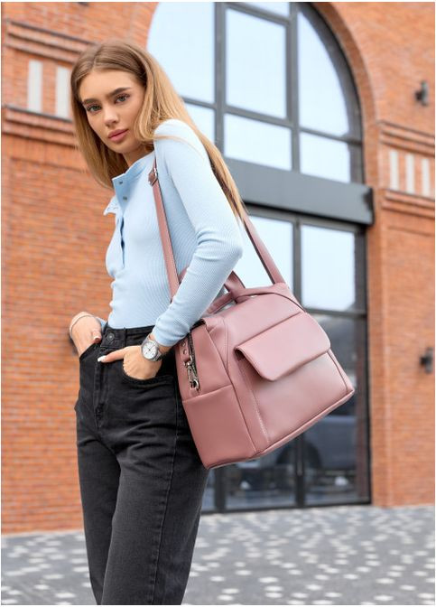 Жіноча спортивна сумка з кишенями Рожева (3700371625) Sambag (360965513)