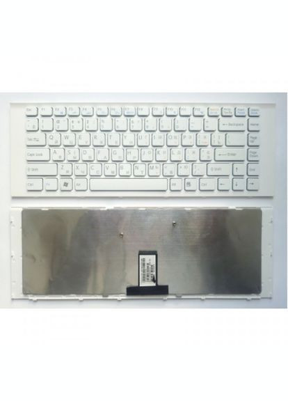 Клавіатура Sony vpc-eg series белая с белой рамкой ru (275091801)