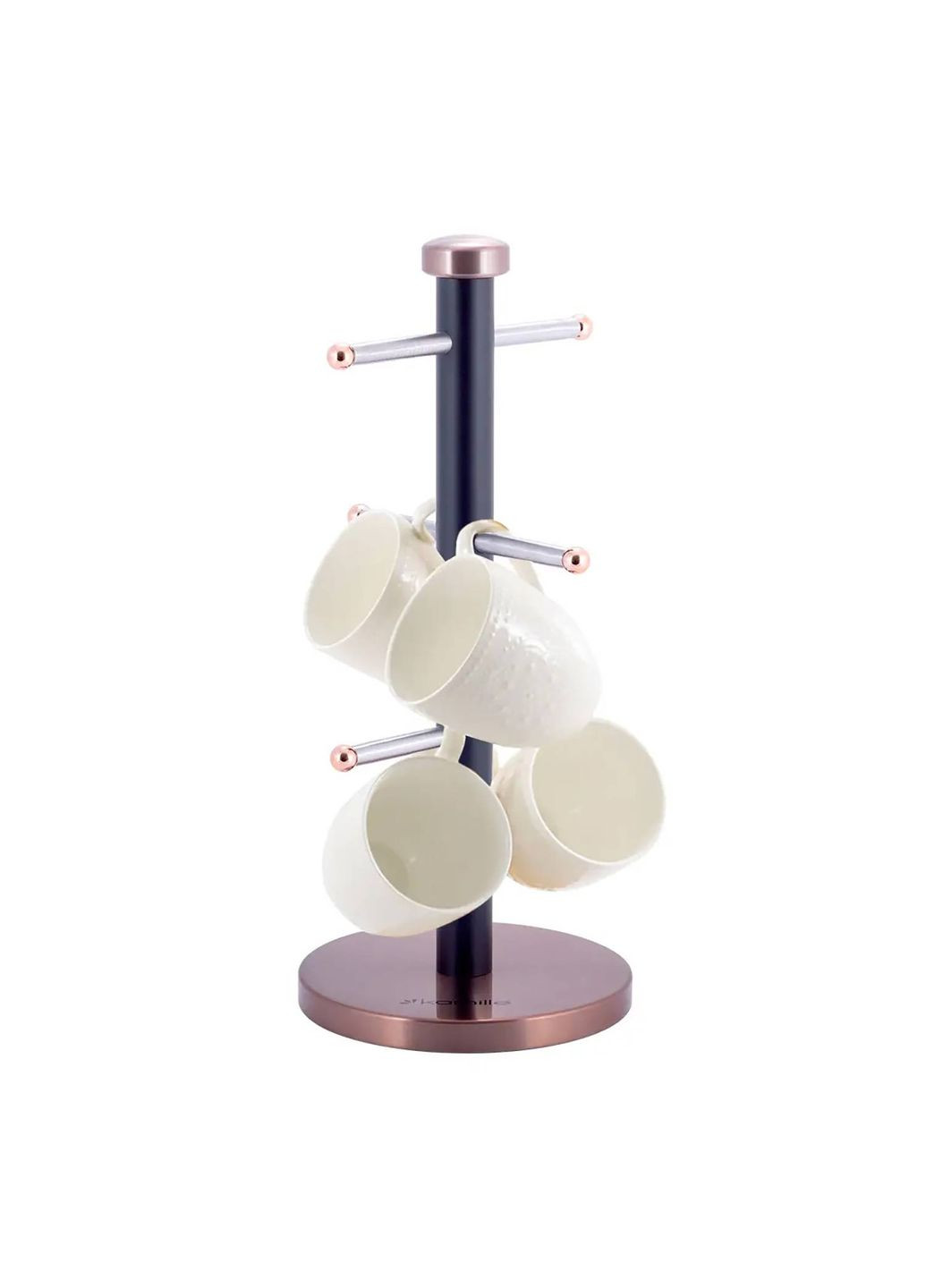 Стійка для чашок підставка сушарка для кухлів на 6 чашок із нержавіючої сталі H 34 cm Kamille (317638735)