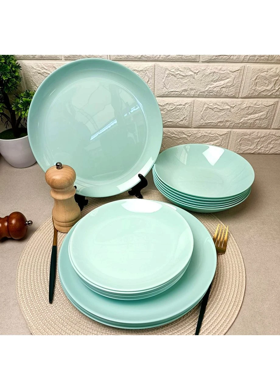 Сервіз столовий Diwali Light Turquoise з 18 предметів (P2963) Luminarc (328602386)