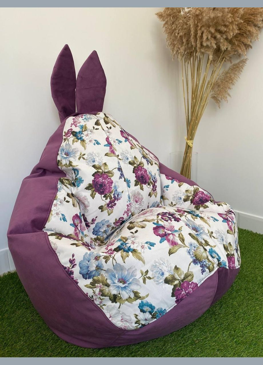 Крісло-мішок Зайчик Груша, MEGA XXXL - 160х120 Оксфорд 600D.PU.WR 303 SkyPuff (339871321)