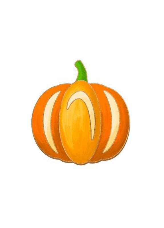 Заготовка броши для раскрашивания "Тыква" FDZB-101 Fabrika Decoru (364551246)
