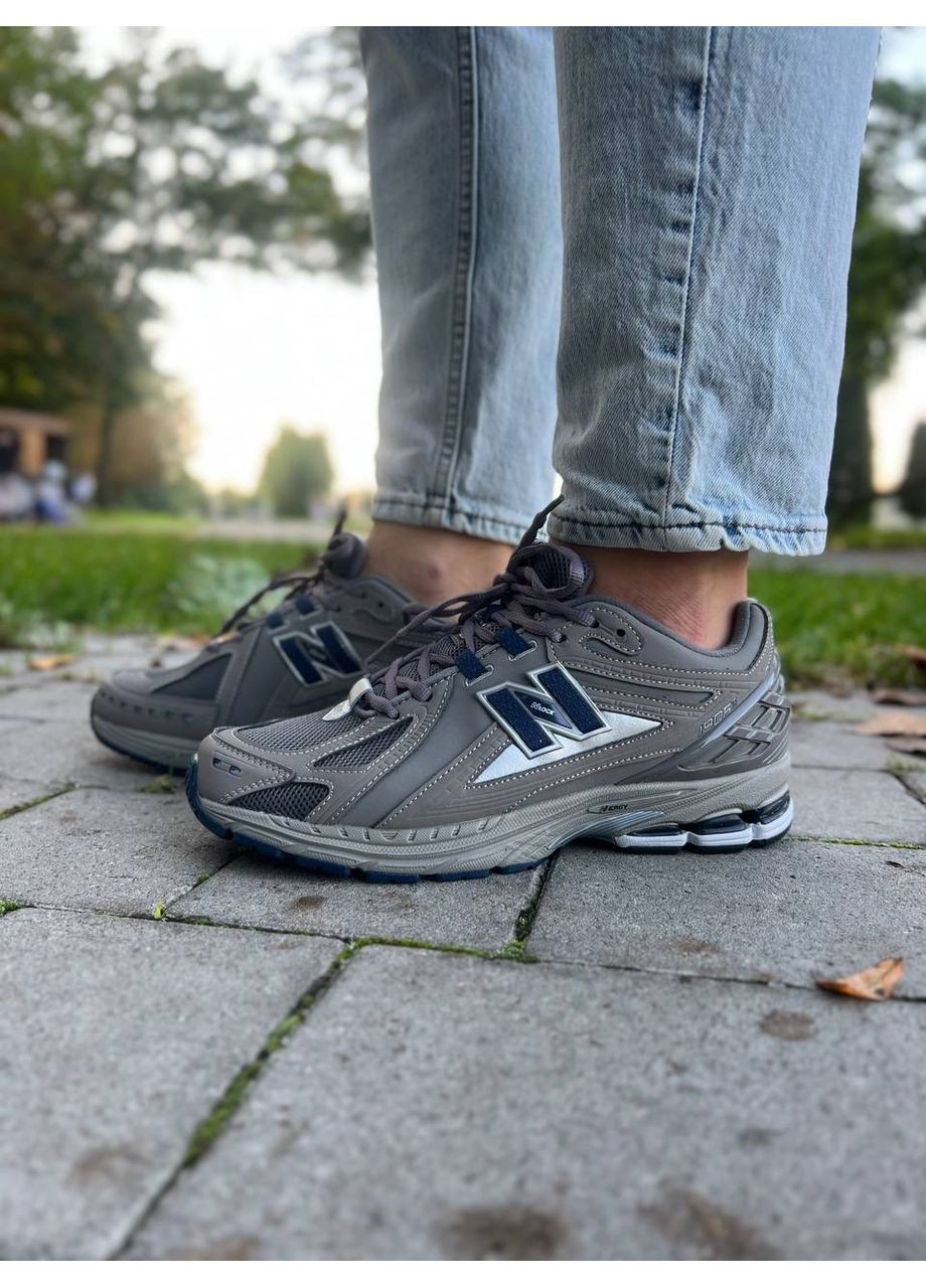 Серые демисезонные кроссовки мужские new balance 1906r grey indigo нью беланс 1906r No Brand