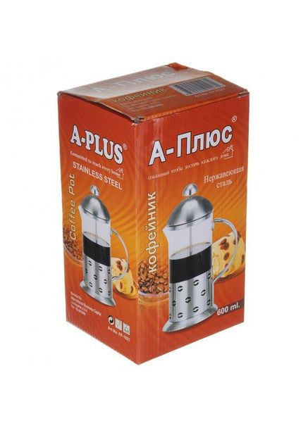 Заварник френч пресс для чая кофе А - Плюс 1027 600мл френч чайник заварник стеклянный с прессом A-Plus (302310381)