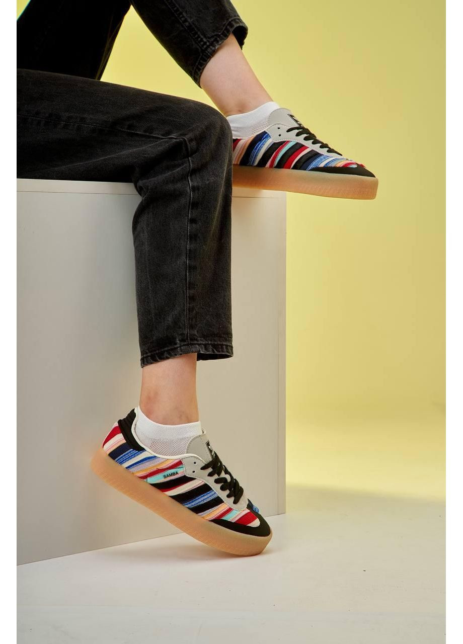 КРОССОВКИ ЖЕНСКИЕ ADIDAS SAMBA X KSENIASCHNAIDER АДИДАС САМБА No Brand комбинированные демисезоны (368884549)