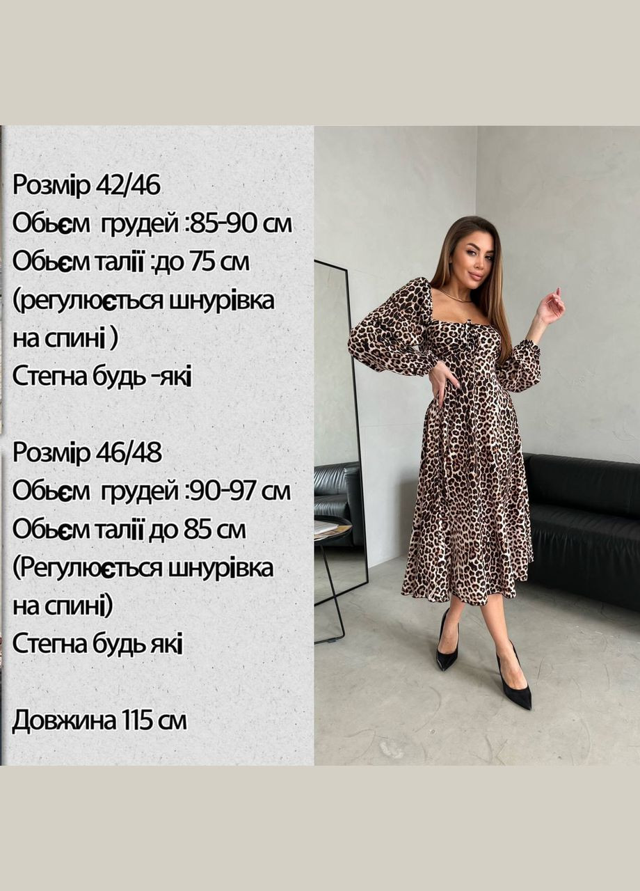Оливкова жіноча сукня із софту колір оливка р.46/48 453062 New Trend