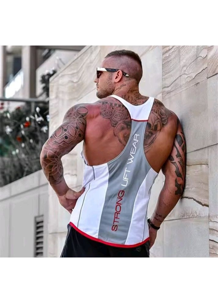 Черная черная спортивная летняя майка для тренажерного зала, мужская майка для фитнеса и бодибилдинга SP-Sport Майка