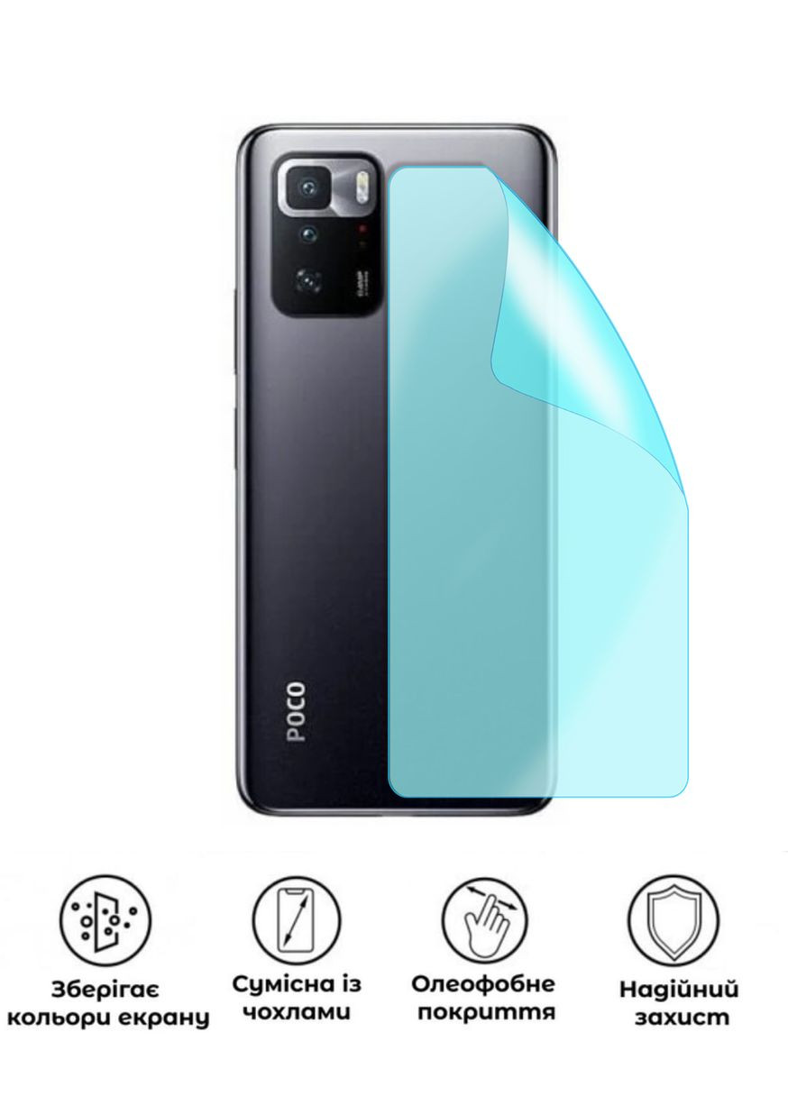 Захисна гідрогелева глянцева плівка Grade B на корпус смартфона Xiaomi Poco X3 GT No Brand (373247938)