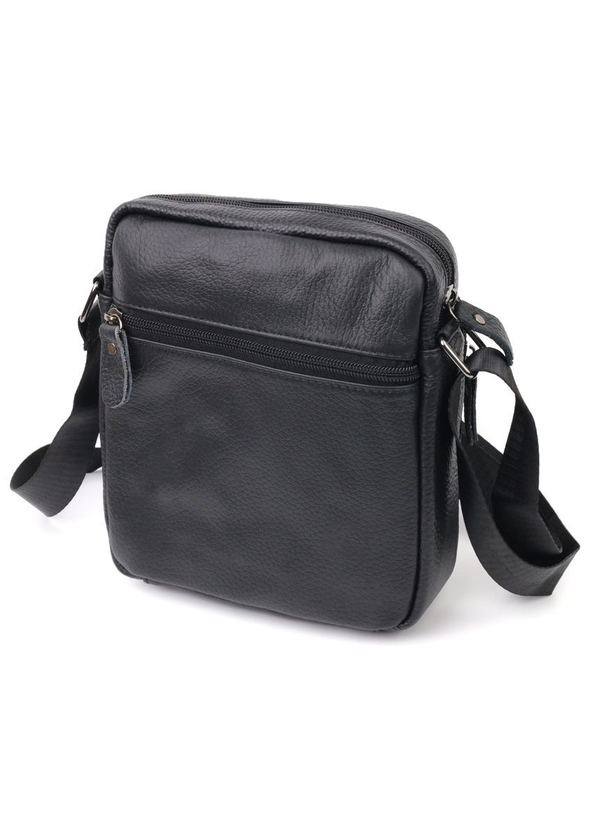 Сумка мужская через плечо кожаная 20678 Черный Vintage (302008108)