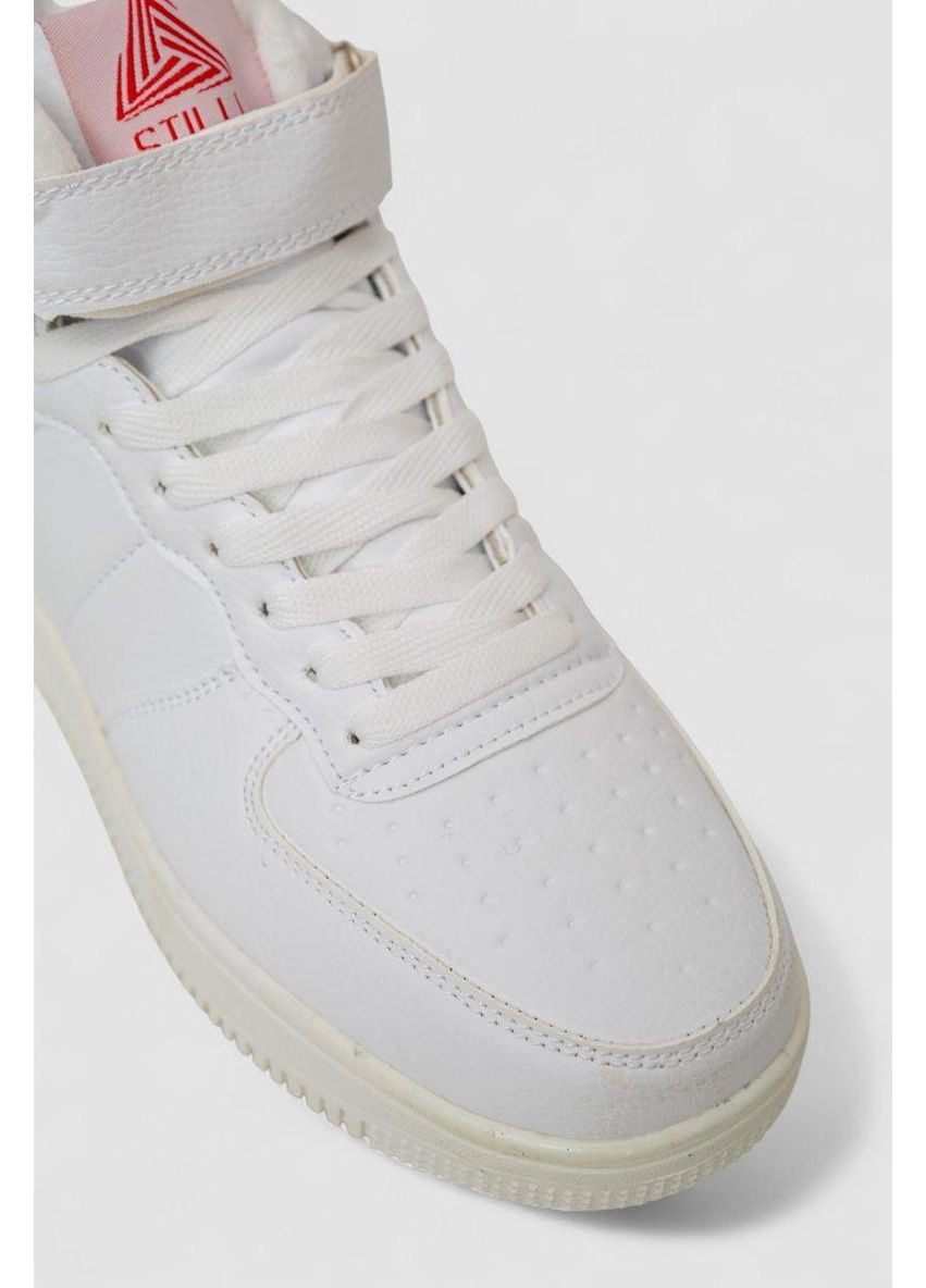 Білі кросівки чоловічі зимові на хутрі, колір чорно, 248rh202 No Brand