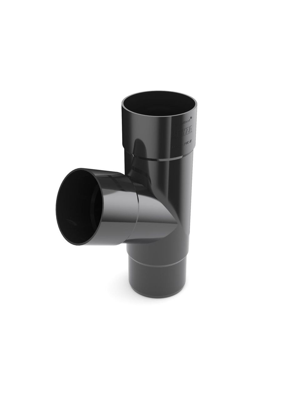 Тройник трубы 90/90/90 мм Бриза ПВХ 9005 Bryza (364865299)