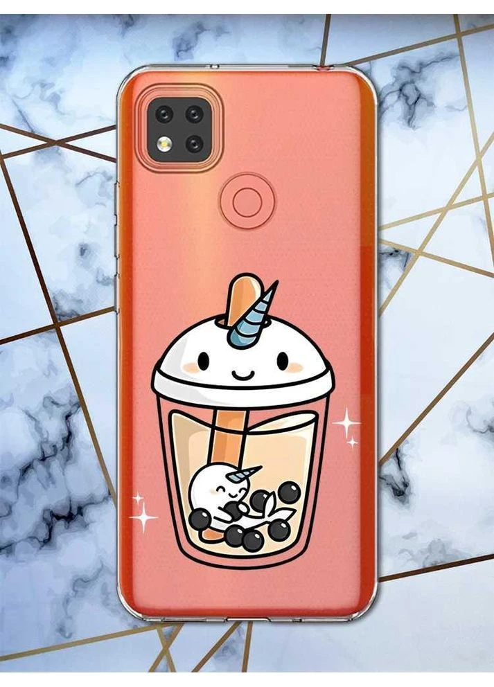 Прозорий чохол для Xiaomi Redmi 9C дизайн Коктейль Єдиноріг принт 96 Creative (359500011)
