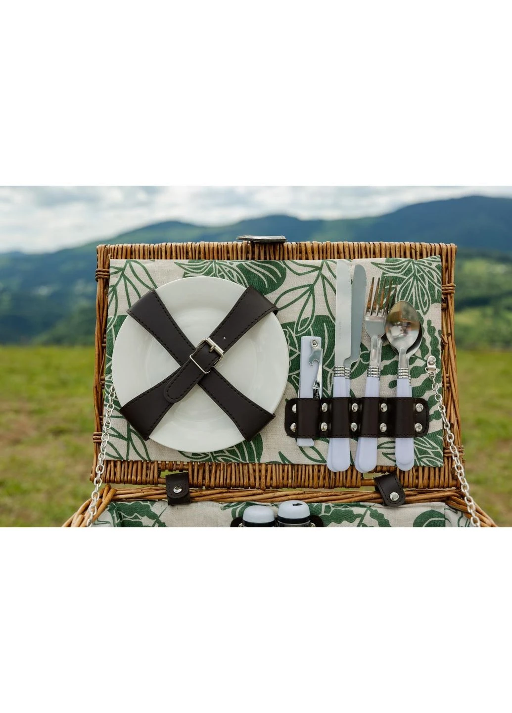 Корзина для пикника на 2 персоны 38 x 26 x 18 см LU010 LUGI (377036814)