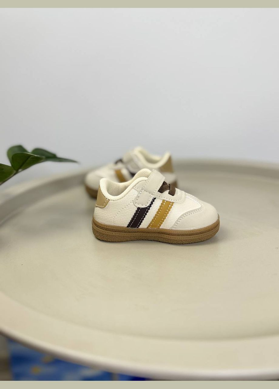 Бежеві всесезонні дитячі кросівки бежеві 1505 No Brand