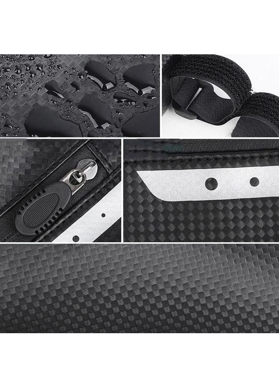 Сумка трикутна велосипедна водонепроникна велосипедна водонепроникна під раму PRO 1299 Black West Biking (350349360)