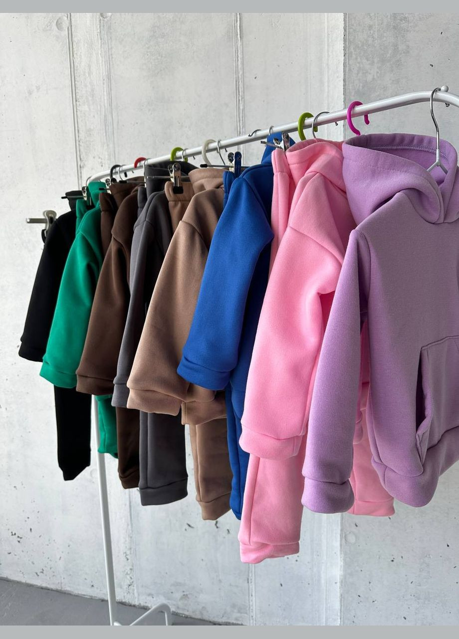 Чорний зимній теплий дитячий костюм No Brand