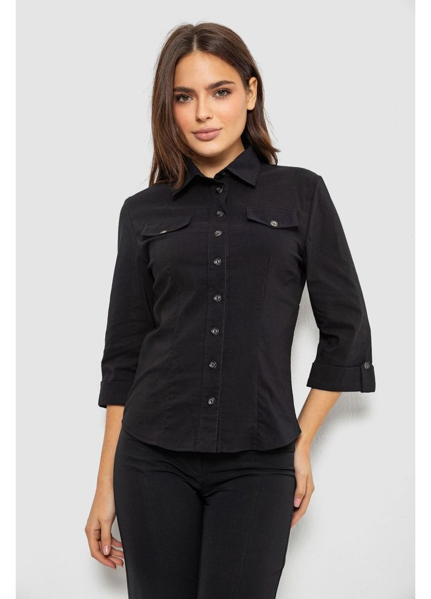Черная кэжуал рубашка Ager