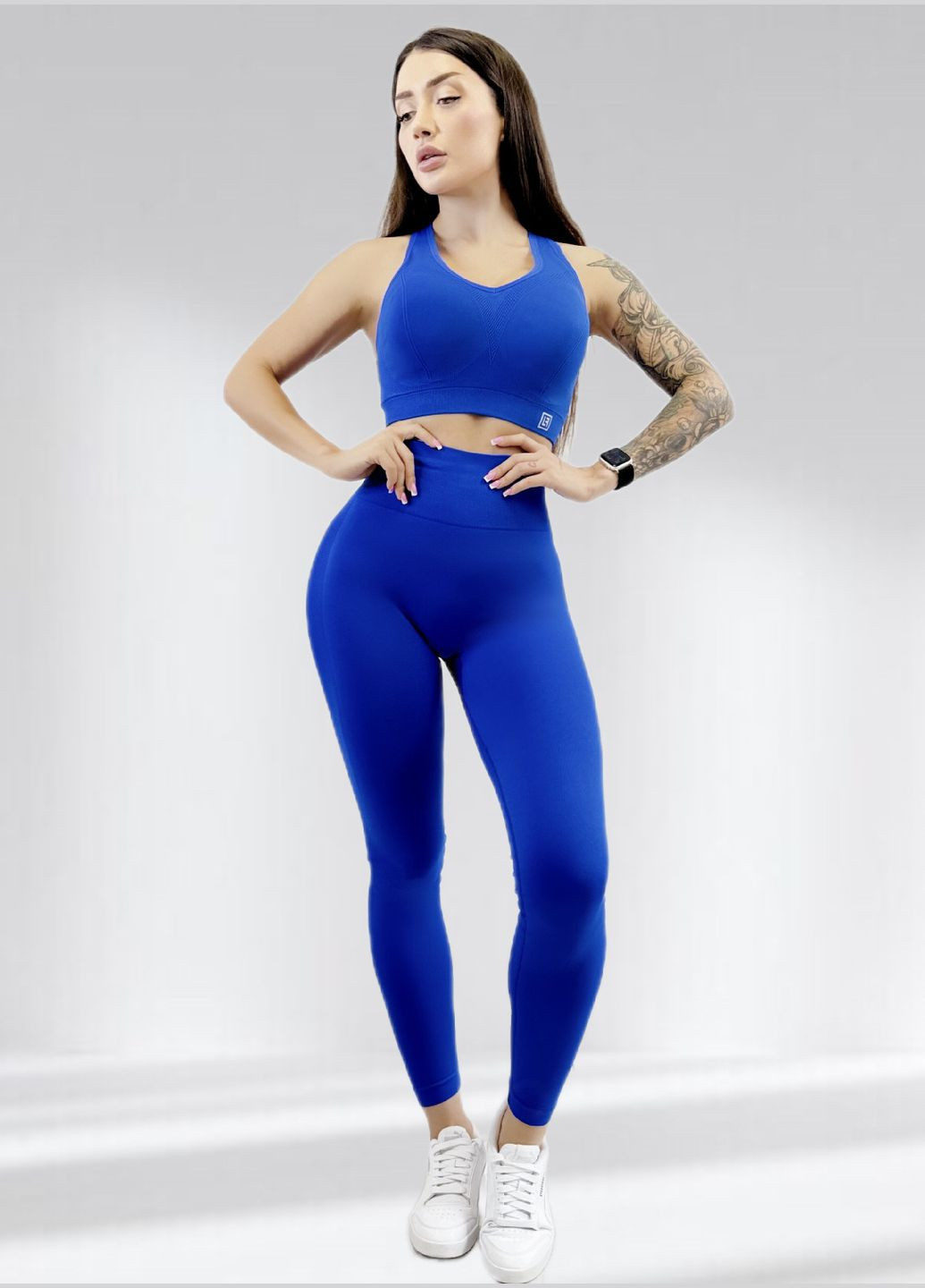 Костюм для фитнеса женский лосины пуш ап и топ LILAFIT (307923252)