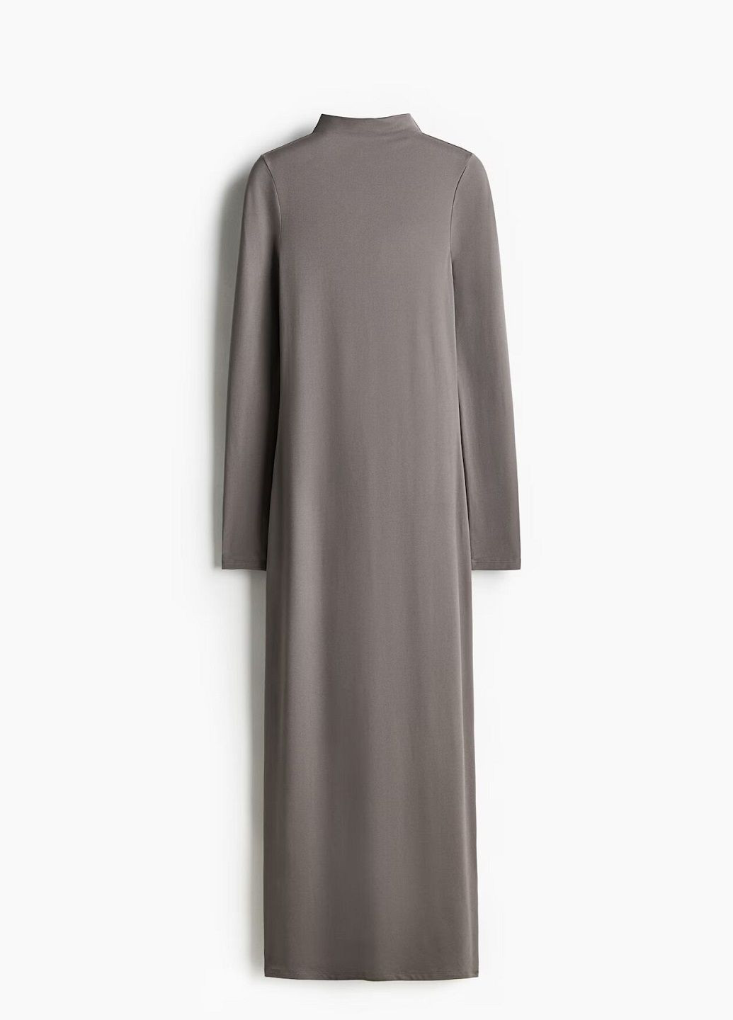 Серое кэжуал платье H&M однотонное