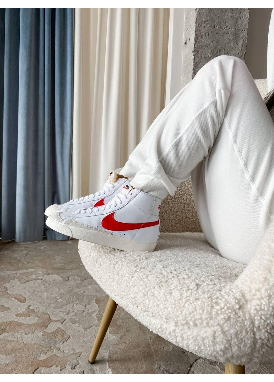 КРОСІВКИ ЖІНОЧІ NIKE BLAZER LOW 77 VINTAGE 2 RED SWOOSH НАЙК БЛЕЙЗЕР No Brand бежеві демісезони (368861850)