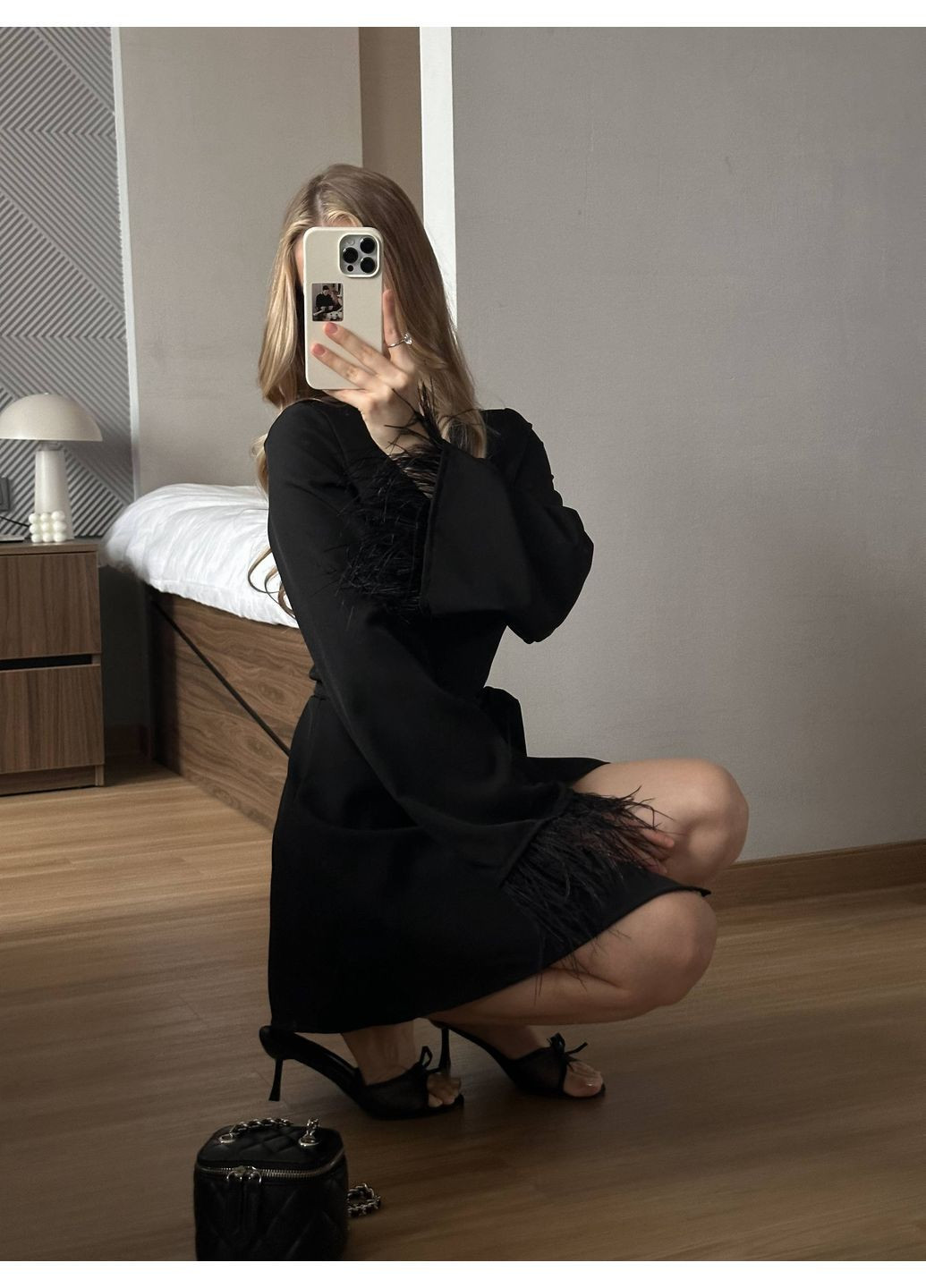 Чорна кежуал міні сукня-піджак Adelante однотонна