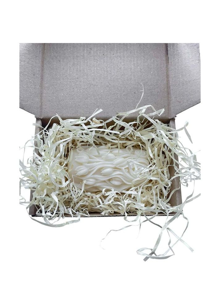 Свічка ручної роботи з квітковим візерунком в подарунковій коробці (TA0160_4) No Brand (367953927)