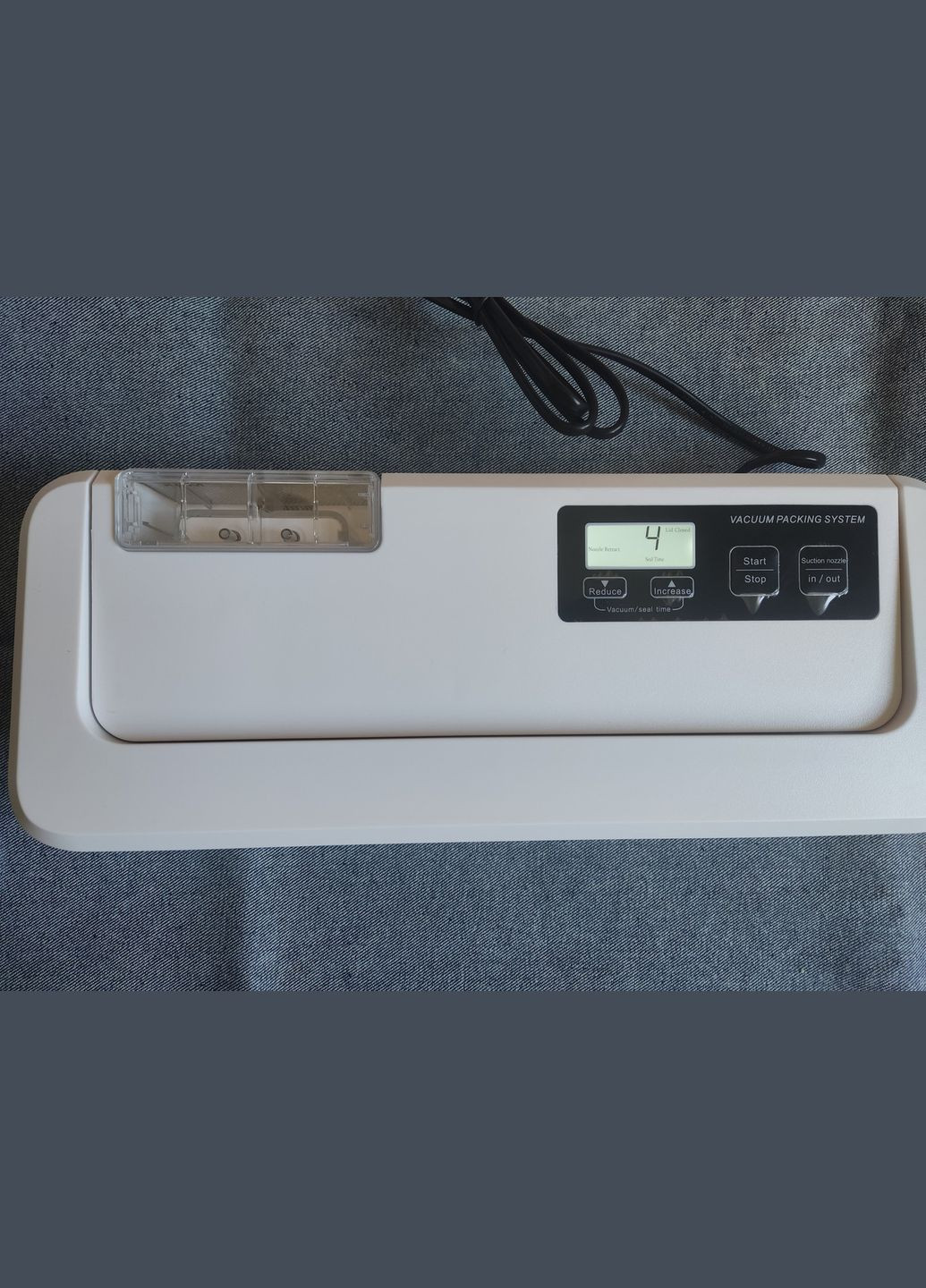 Вакуумний пакувальник (вакууматор) P-290B з РК-дисплеєм (білий) No Brand (330642228)