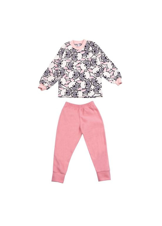 Розовая зимняя детская пижама для девочки pgd-23-5 Габби
